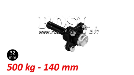 ПОЛУОСКА БЕЗ СПИРАЧКИ - 500 kg (4 ВИНТА) - 140 mm