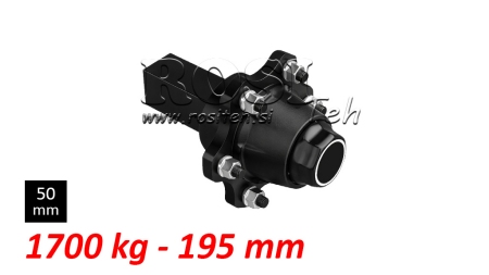 ПОЛУОСКА БЕЗ СПИРАЧКИ - 1700 kg (6 ВИНТА) - 195 mm