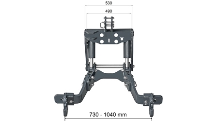 UNIVERZALNI KIT PREDNJA ČELNA HIDRAVLIKA FLEX 2KAT ZA TRAKTOR 1500kg (VAŠ RAL PO IZBIRI)