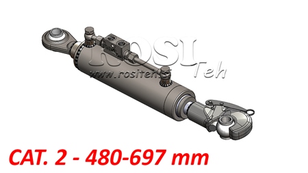 ТЕЛЕСКОПИЧЕН ХИДРАВЛИЧЕН ГОРЕН ТЕГЛИЧ АВТОМАТИК - CAT. 2 (45-95 HP) - 480-697 mm (25,4 mm)