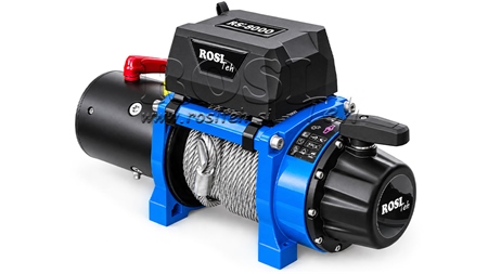 12 V ЕЛЕКТРИЧЕСКА ЛЕБЕДКА RS-8000 - 3620 KG - СТОМАНЕНО ВЪЖЕ - ECO