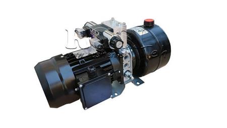 MINI AGREGAT HYDRAULICZNY 230V AC (0.75 kW) 85 bar - 3.7 cc - 5.2 lit/min - zbiornik 4 lit