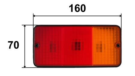 SVETLO ZADNÉ PRAVÉ ŠTVORKOVÉ 3 POS