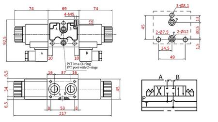 HYDRAULINEN ELEKTROMAGNETTINEN VENTTIILI YEAT-KOKOONPANOLLE 12V N1