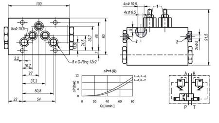ΥΔΡΑΥΛΙΚΗ ΒΑΛΒΙΔΑ ΡΟΤΑΡΙΑΚΗ ΜΗΧΑΝΙΚΗ ΓΙΑ ΒΟΥΡΤΣΑ HLEVSKE CETOP5 4/2 RHA