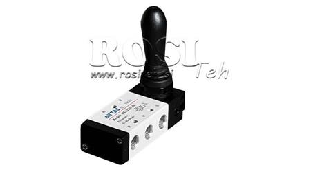 ΠΝΕΥΜΑΤΙΚΗ ΧΕΙΡΟΚΙΝΗ ΒΑΛΒΙΔΑ 5/3 3/8 PRT-1053-ARV ΕΠΙΣΤΡΟΦΗ ΜΕ ΕΛΑΤΗΡΙΟ