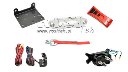 12 V ELEKTRICKÝ VYHÝBAČ DWH 3500 HD - 1588 kg - Syntetická šňůra