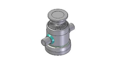 3090S -CILINDRU TELESCOPIC STANDARD/BALL 5 ETAPE CURSĂ 500 DIAMETRU 124