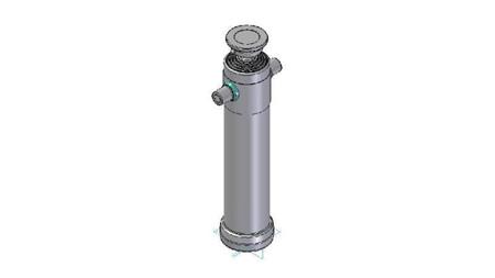 3096S -TELESCOPIC CYLINDER STANDARD/BALL 5 STAGES STROKE 2490 DIAMETER 124
