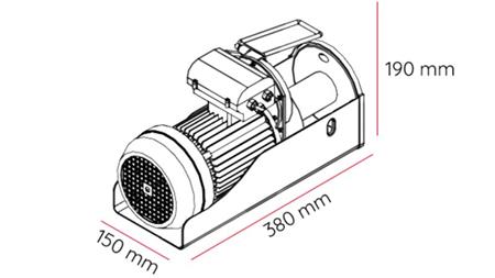 ΗΛΕΚΤΡΙΚΟΣ ΓΕΡΑΝΟΣ 230 V DWI 300/600 kg