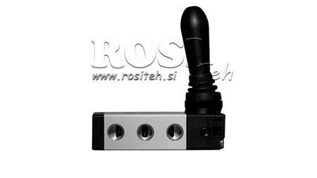 ΠΝΕΥΜΑΤΙΚΗ ΧΕΙΡΟΚΙΝΗ ΒΑΛΒΙΔΑ 5/3 3/8 PRT-1053-ARV ΕΠΙΣΤΡΟΦΗ ΜΕ ΕΛΑΤΗΡΙΟ