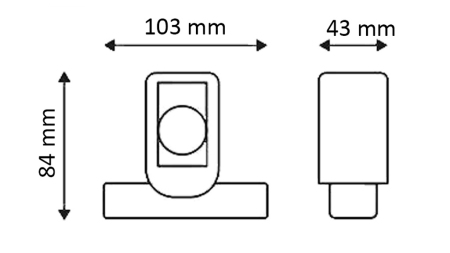 LED СТРАНИЧНА СВЕТЛИНА ЗА РЕМАРКЕТА (КВАДРАТ) – БЯЛА – ОРАНЖЕВА – ЧЕРВЕНА