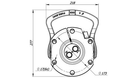 HYDRAULICZNY ROTATOR 6000/3000 KG Z FLANGĄ
