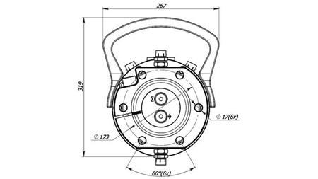 HYDRAULICKÝ ROTÁTOR 16000/8000 KG S FLANSOM