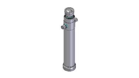 4028S - TELESCOPIC CYLINDER STANDARD/BALL 2 STAGES STROKE 1195 DIAMETER 124