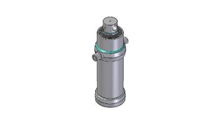 4049F - TELESCOPISK CYLINDER STANDARD/HÅL 4 STEG SLAG 2510 FI 190