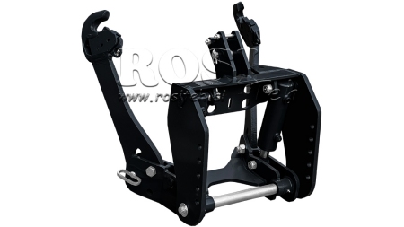 ПРЕДНА ХИДРАВЛИКА УНИВЕРСАЛЕН КОМПЛЕКТ 2КАТ ЗА ТРАКТОР 1500КГ ЧЕРЕН (RAL 9005)