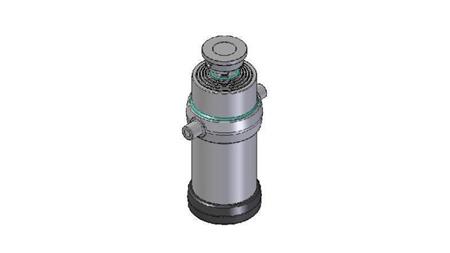 5034S - TELESCOPIC CYLINDER STANDARD/BALL 5 STAGES STROKE 2050 DIAMETER 215