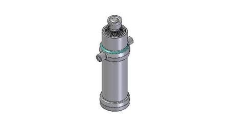 6024S -TELESCOPIC CYLINDER STANDARD/BALL 6 STAGES STROKE 2965 DIAMETER 170