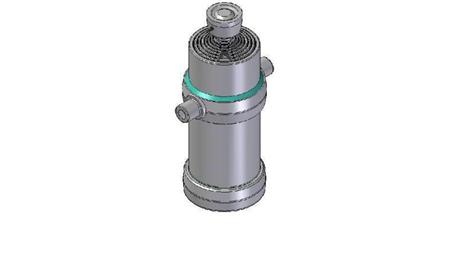 8007S -TELESCOPISK CYLINDER STANDARD/BOLL 8 STEG RESA 2980 DIAMETER 190