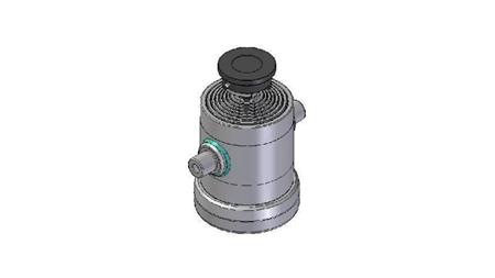 8011S - TELESCOPIC CYLINDER STANDARD/BALL 8 STAGES TRAVEL 1995 DIAMETER 240