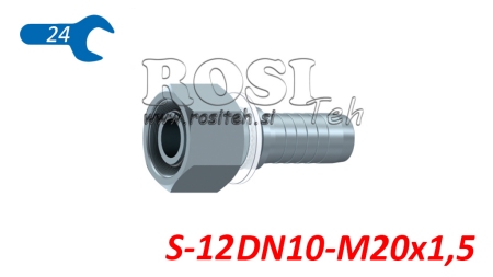 CONEXIUNE HIDRAULICĂ DKOS 12 S FEMELĂ DN10-M20X1,5