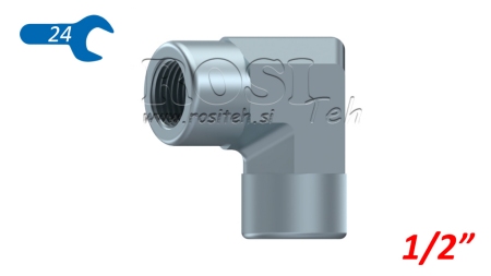 HYDRAULISK VINKEL 90° KORT HON-HON 1/2