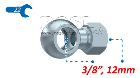 KOVINSKA CEV BANJO 3/8 Z MATICO