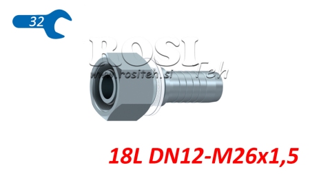 CONEXIUNE HIDRAULICĂ DKOL 18 FEMELĂ DN12-M26X1,5