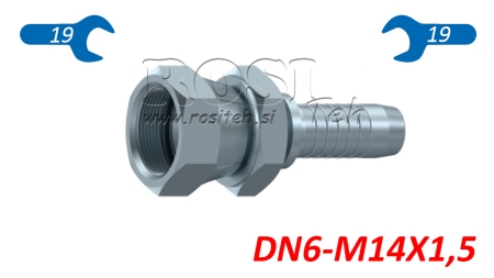 HIDRAVLIČNI PRIKLJUČEK JIS Japanese 60° KOMATSU ŽENSKI DN6-M14x1,5