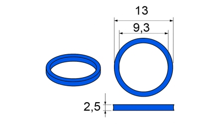 PACKNING FÖR MULTI-FASTER KOPPLING 1/4 RÖRLIG DEL