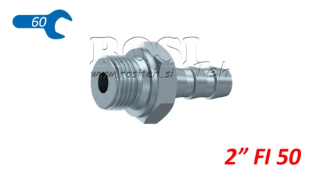 ХИДРАВЛИЧНА МЪЖКА ВРЪЗКА 2 ЗА ГУМЕН МАРКУЧ  50