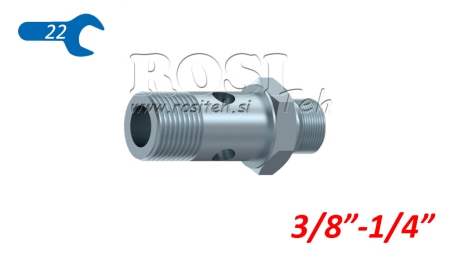 ХИДРАВЛИЧЕН БАНЖО БОЛТ BSP 3/8 С УДЪЛЖЕНА РЕЗБА BSP 1/4