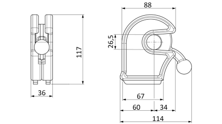 ZÁVER BOČNÍC TIP BLOCO FEMALE