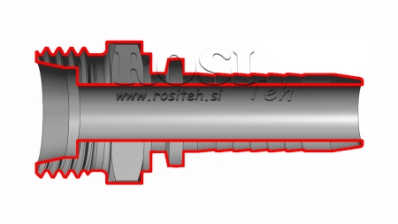 ХИДРАВЛИЧНА ВРЪЗКА CEL 35 L МЪЖКИ DN25-M45X2