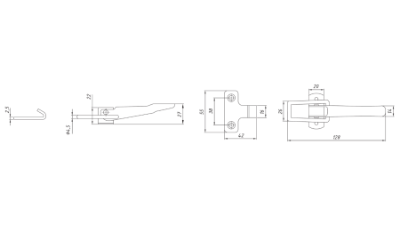 ЗАКОПЧАЛКА ЗА СТРАНИЧНИЯ ПАНЕЛ НА РЕМАРКЕТО, ТИП NAPA XL