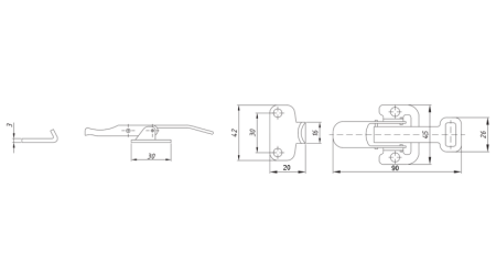 ЗАКОПЧАЛКА ЗА СТРАНИЧНИЯ ПАНЕЛ НА РЕМАРКЕТО, ТИП NAPA L