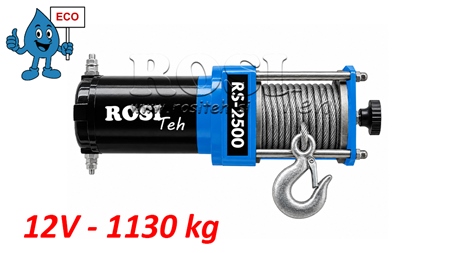 12 V ЕЛЕКТРИЧЕСКА ЛЕБЕДКА RS-2500 - 1130 kg - ECO