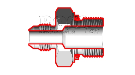 ХИДРАВЛИЧЕН РЕДУКТОР 1 1/16 JIC74°-3/4 ГАЗ