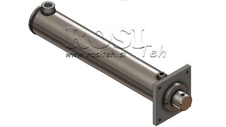 HYDRAULISK SYLINDER MED FLENS - FLANGE 110/70-1100