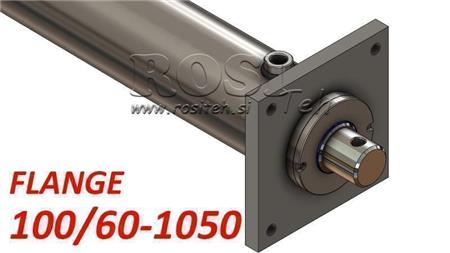 hydraulisk sylinder med monteringsplate 100/60-1050