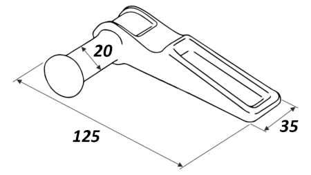 MAROTTA TÄHEKLEMM KÜLGLUKUSTUS TÜÜP VASAK