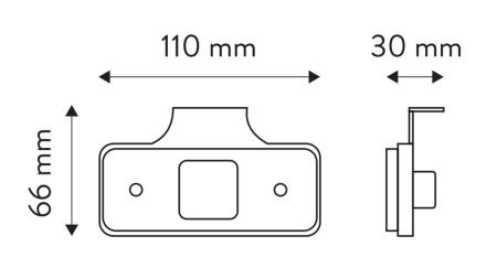 LED POZIČNÉ SVETLO ČERVENÉ 12V