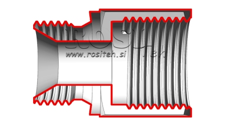 ΥΔΡΑΥΛΙΚΟΣ ΑΔΑΠΤΕΡΑΣ ΕΠΕΚΤΕΙΝΟΜΕΝΟΣ ΑΡΣΕΝΙΚΟΣ-ΘΗΛΥΚΟΣ 3/4