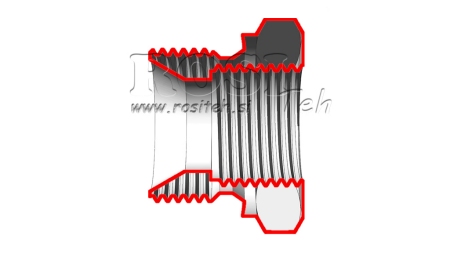 ХИДРАВЛИЧЕН АДАПТЕР МЪЖКИ-ЖЕНСКИ 1/2-3/8
