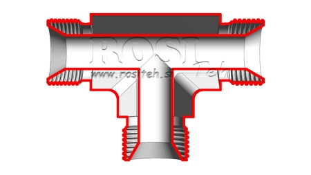 ХИДРАВЛИЧЕН Т-ЧАСТ БСП МЪЖКИ-МЪЖКИ 3/8