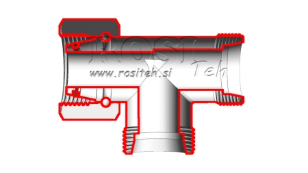 HIDRAVLIČNI T KOM L-8 Z VRTLJIVO MATICO STRANSKO M14x1,5