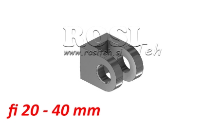 UCHWYT WIDEŁKOWY DO SIŁOWNIKA 40MM - FI20