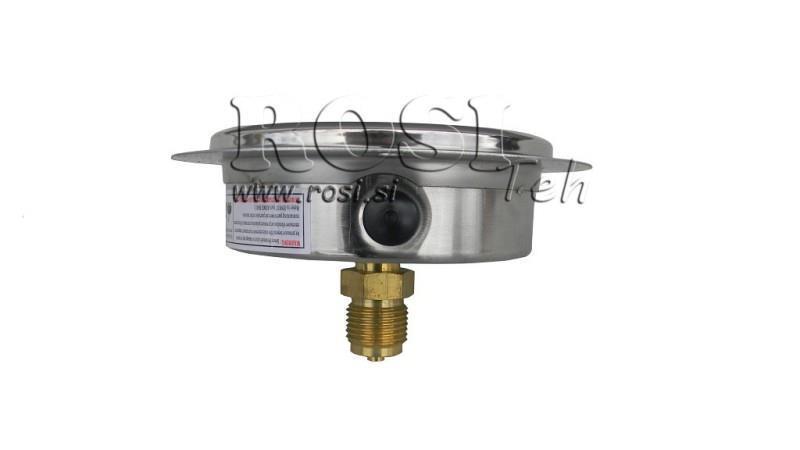 ΜΑΝΟΜΕΤΡΟ DN100 ΠΙΣΩ 0 - 600 BAR - 1/2