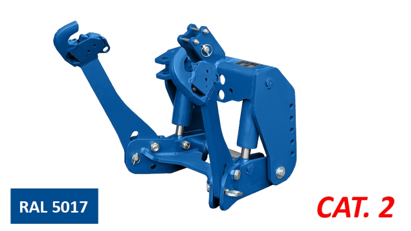 ПРЕДНА ХИДРАВЛИКА УНИВЕРСАЛЕН КОМПЛЕКТ 2КАТ ЗА ТРАКТОР 1500КГ - СИНЬО (RAL 5017)